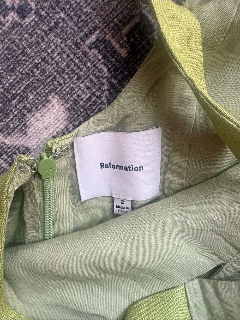 Reformation Belma Linen Mini Dress Avocado Green Vacation
Party Causal size 2 - Picture 5 of 6